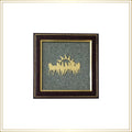 Seven Horse Pyrite Wall Frame
