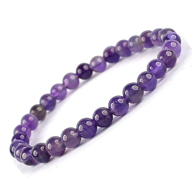 Amethyst Bead Bracelet with Certificate