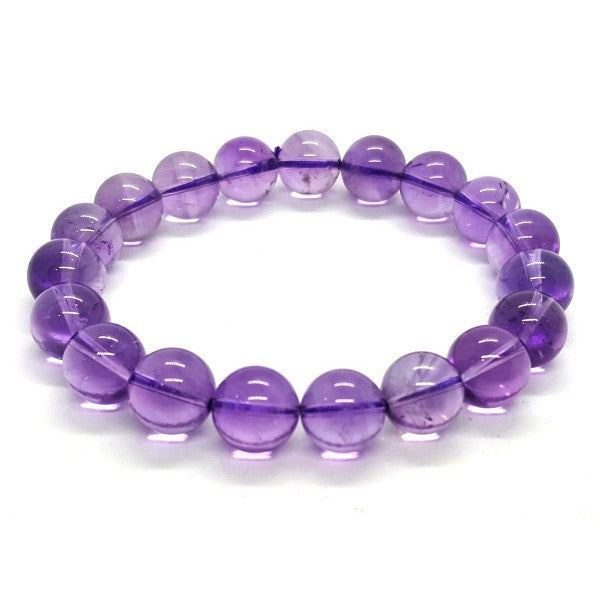 Amethyst Bead Bracelet with Certificate