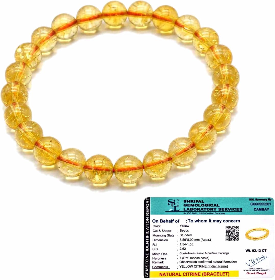 Citrine Bracelet with Certificate