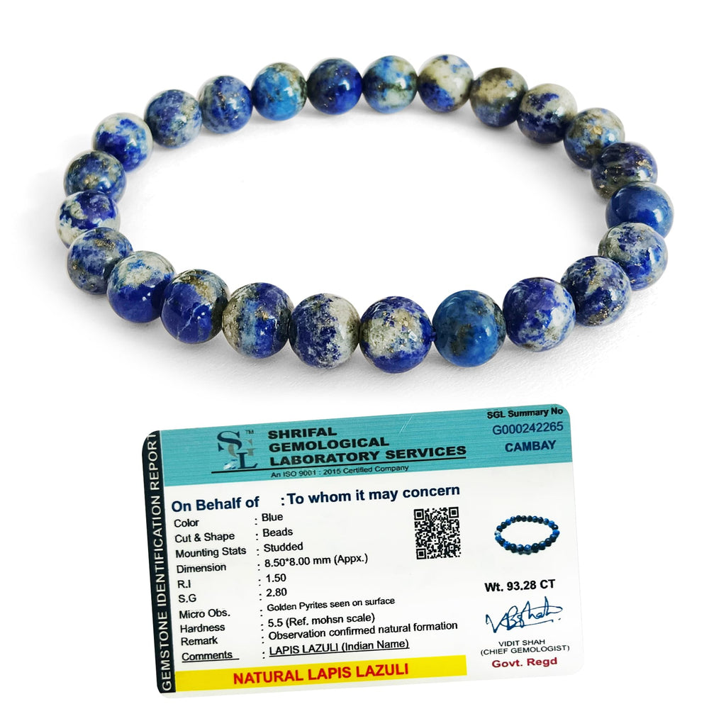 Lapis Lazuli Bracelet with certificate