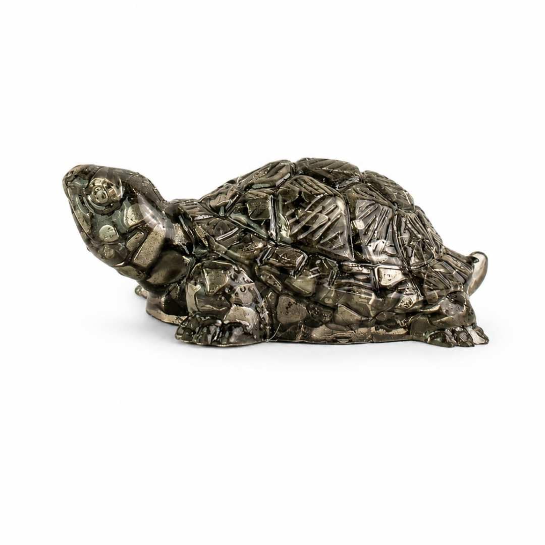 Pyrite Tortoise Figurine