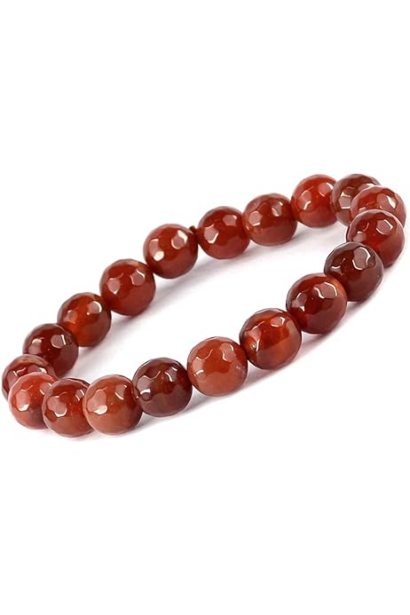 Red Jasper Bead Bracelet with Certificate
