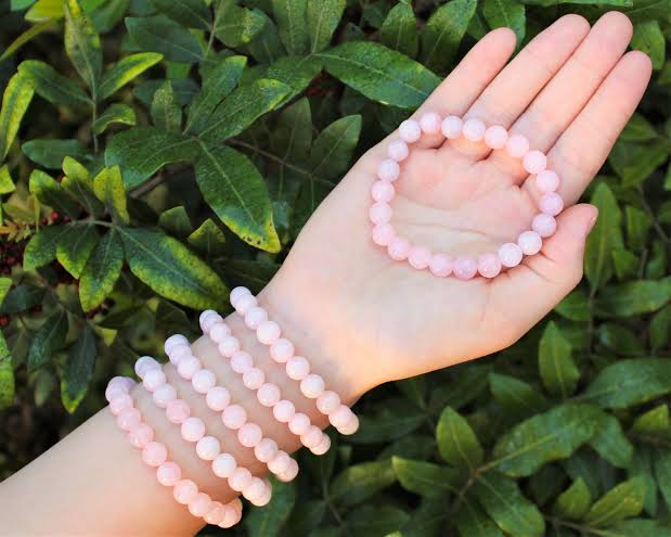 Rose Quartz Bracelet with certificate