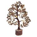 Tiger Eye Crysta Tree With Wooden Base