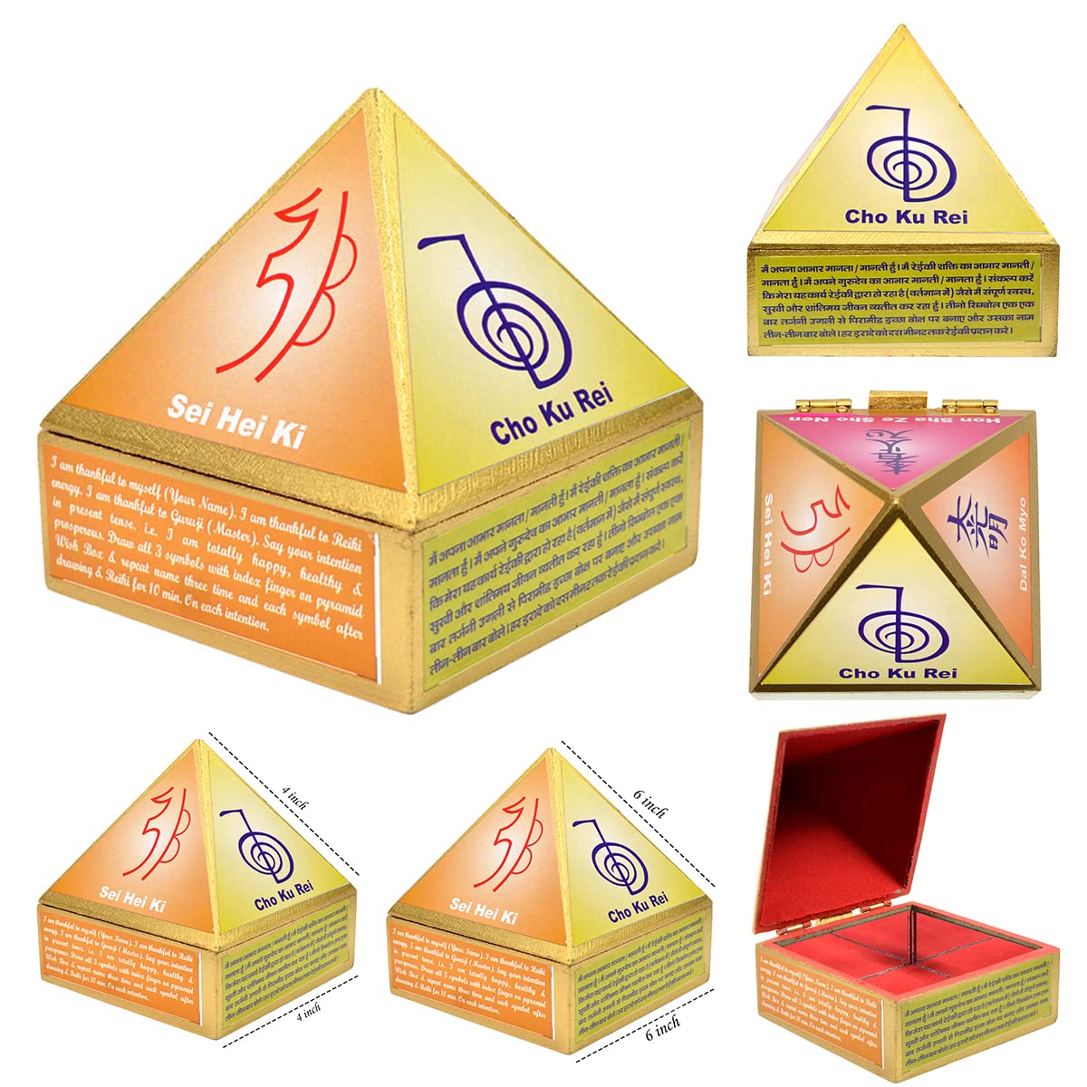 Reiki Pyramid Wish Box